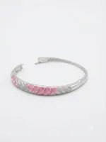Celeste Rosé Wave Bangle