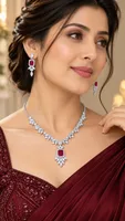 Silver Ruby Radiance Set