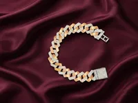 Aura Two-Tone Cuban Bracelet