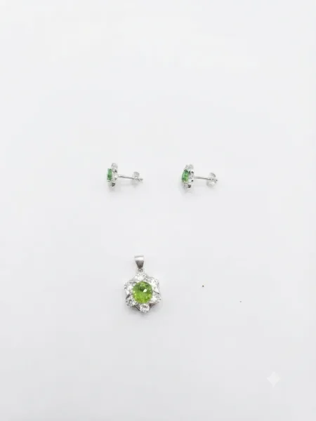 SILVO Verdant Bloom Pendant Set