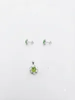 SILVO Verdant Bloom Pendant Set