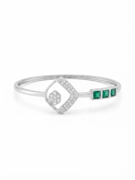 Celeste Emerald Geometry Cuff