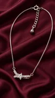 Silver Floral Star Pendant Chain