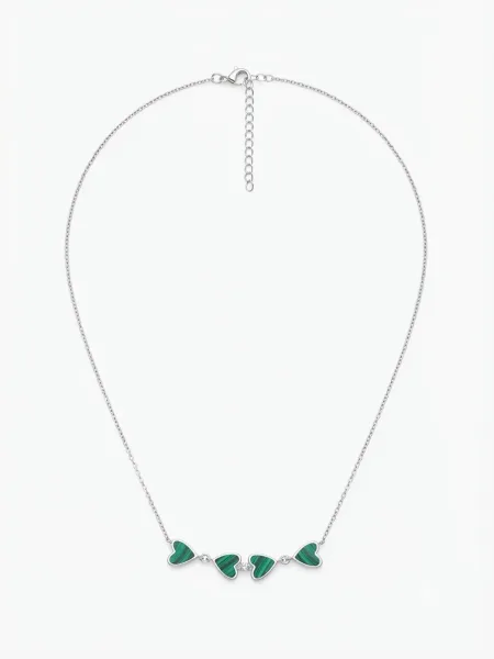 Verdant Heart Sterling Necklace