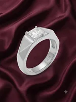 Geometric Square Brilliance Ring