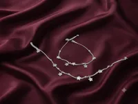 Silver Star Charm Anklet