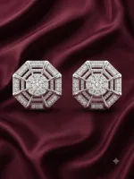 Hexa Radiance Stud Earrings