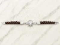 Classic Crystal Silver Rakhi