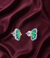 Enchanted Butterfly Wing Stud Earring