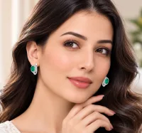 Emerald Majesty Hoops