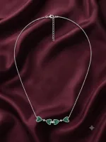 Verdant Heart Sterling Necklace