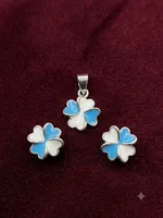 Matching Pendant & Stud Earrings