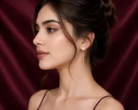 Minimalist Crystal Chain Drop Earrings