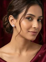 Classic Halo Solitaire Stud Earrings
