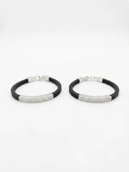 Royal Silver Charm Baby Kada bracelet