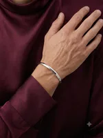 Sleek Contour Silver Kada