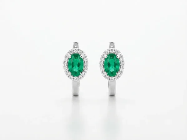 Emerald Majesty Hoops