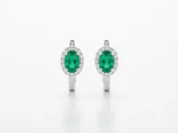 Emerald Majesty Hoops