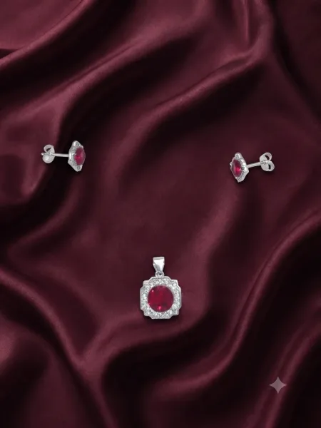Crimson Rose Ruby Set