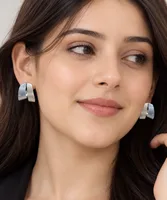 Silver Modern Earring