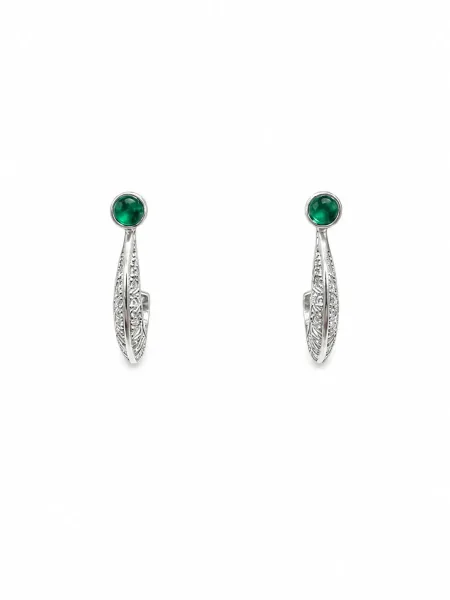 Aurora Emerald Earrings