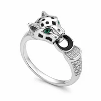 Bold Panther Motif Designer Ring