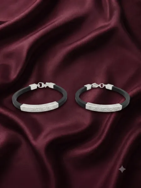 Royal Silver Charm Baby Kada bracelet