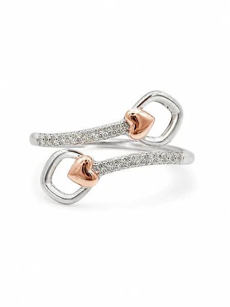 Rose Gold Buckle Open Ring