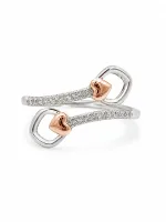 Rose Gold Buckle Open Ring