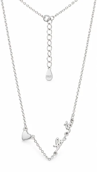 Silver Heart Love chain