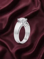 Royal Solitaire Crown Ring