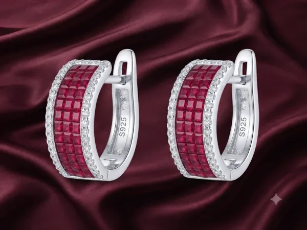 Ruby Royale Hoops