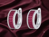 Ruby Royale Hoops