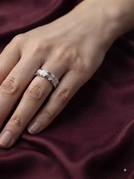 Celestial Facet Band ring