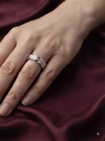 Celestial Facet Band ring