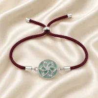 Mint Grace Crystal Rakhi