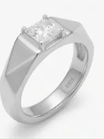 Geometric Square Brilliance Ring