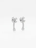 Four-Leaf Clover Diamond Drop Earrings