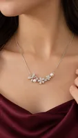 Floral Pearl Grace pandent chain