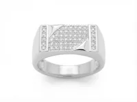 Silver Pave Ring