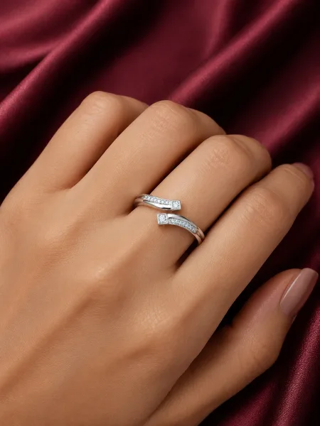 Celestine Split Pavé Ring