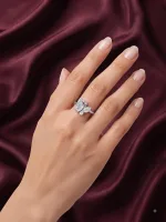 The Crystal Butterfly Ring