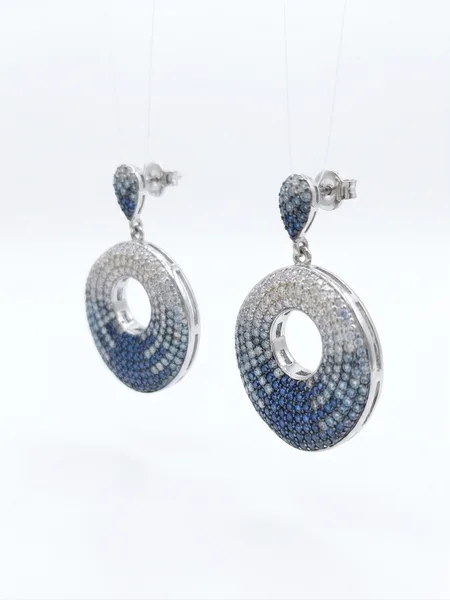 The Celestial Ombré Pavé Hoops