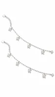 Silver Butterfly Charm Anklet