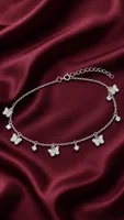 Crystal Butterfly Dangle Ankle