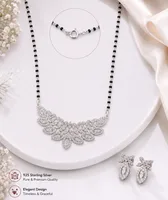 Royal Floral Cascade Diamond Mangalsutra