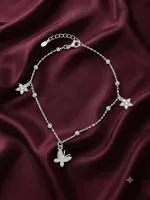 stars and a butterfly anklet