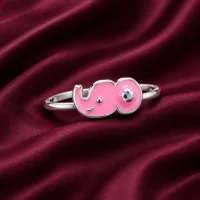 Pink Bunny Soccer Kids Ring