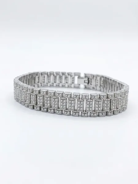Luxe CZ Link Bracelet