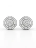 Hexa Radiance Stud Earrings